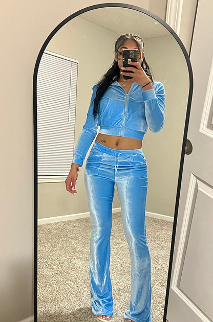 “Break the Ice” Velour Set